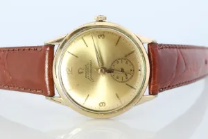 OMEGA Automatic Watch 10k GF Omega Automatic Hammer Bumper 1950s Mens Wristwatch