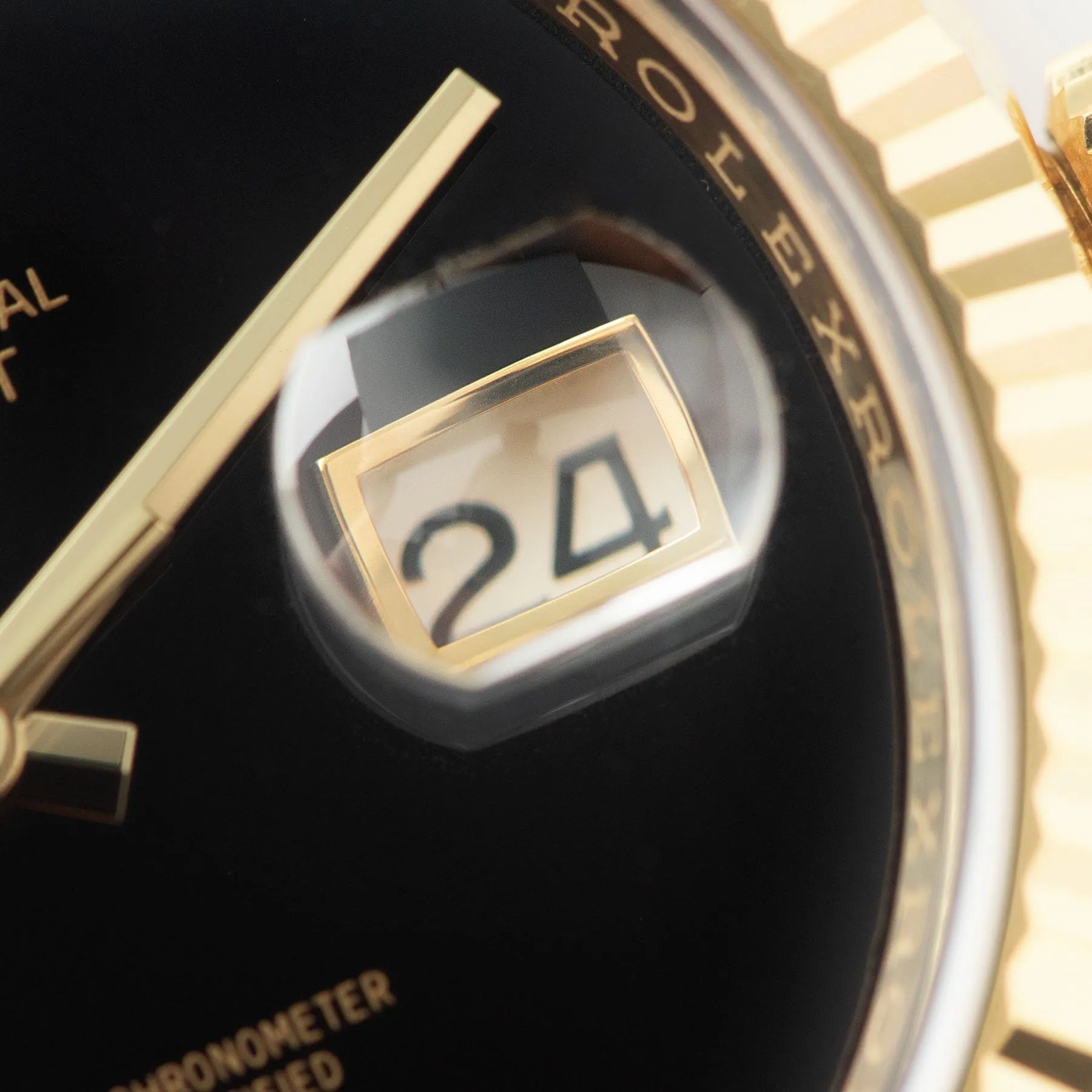 Onyx Dial Rolex Datejust Yellow Gold 116138 NOS