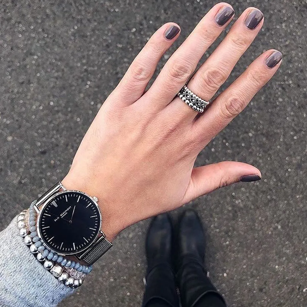 Oxford Large Mesh Silver/Black