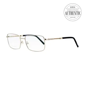 Philippe Charriol Rectangular Eyeglasses PC75033 C2 Shiny Silver 56mm 75033