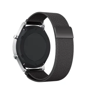 Polar stainless steel bracelet Milanaise with 22mm bar width - Black