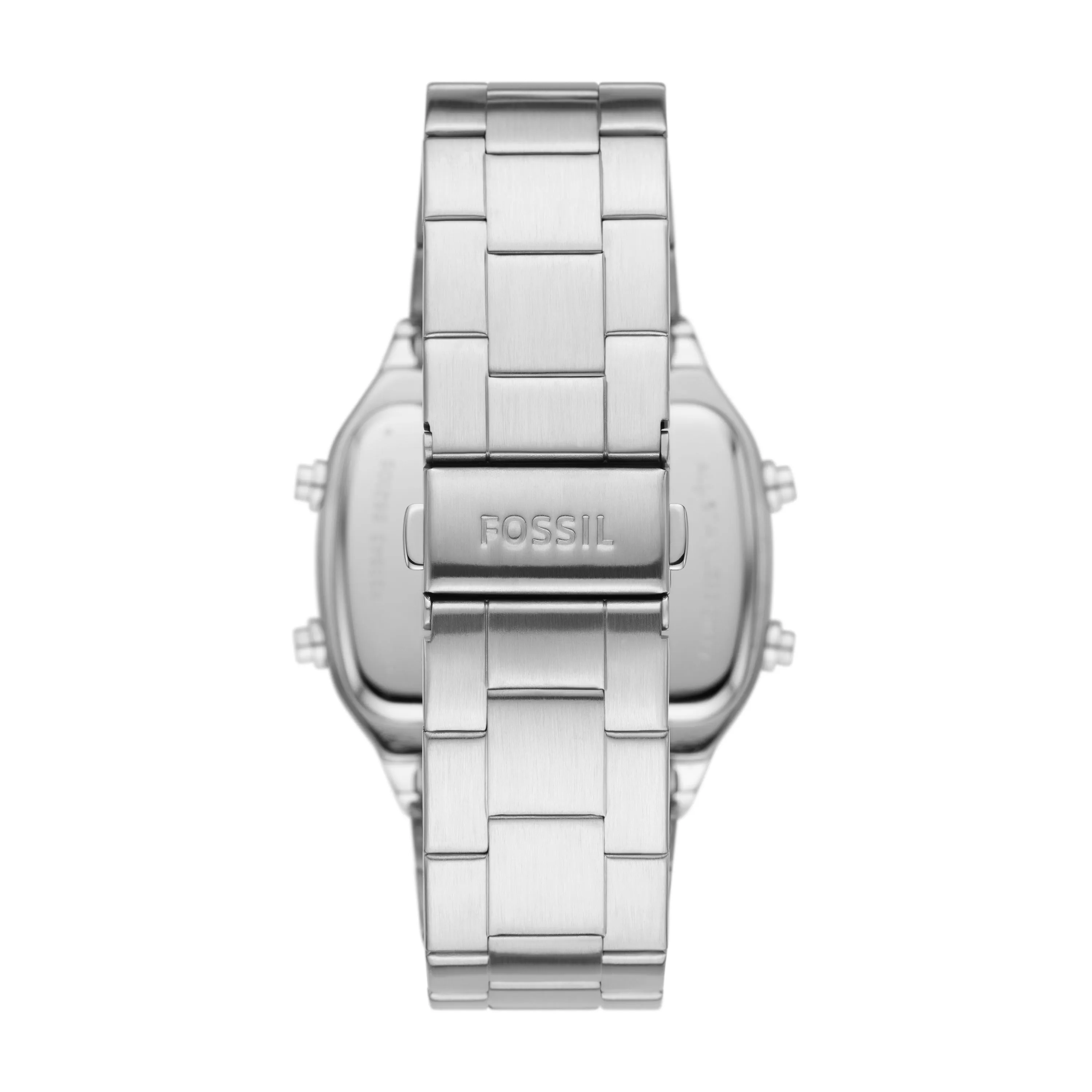 Retro Digital Stainless Steel Watch