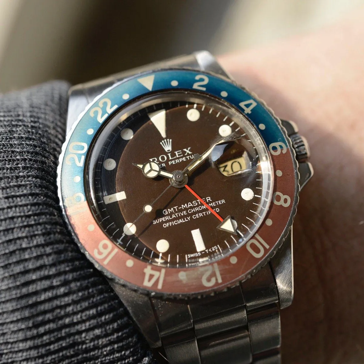 Rolex 1675 Tropical MK1 GMT Master