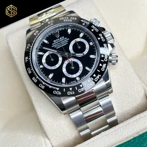 Rolex Cosmograph Daytona Ceramic Black Dial 116500LN 2016 Full Set Watch
