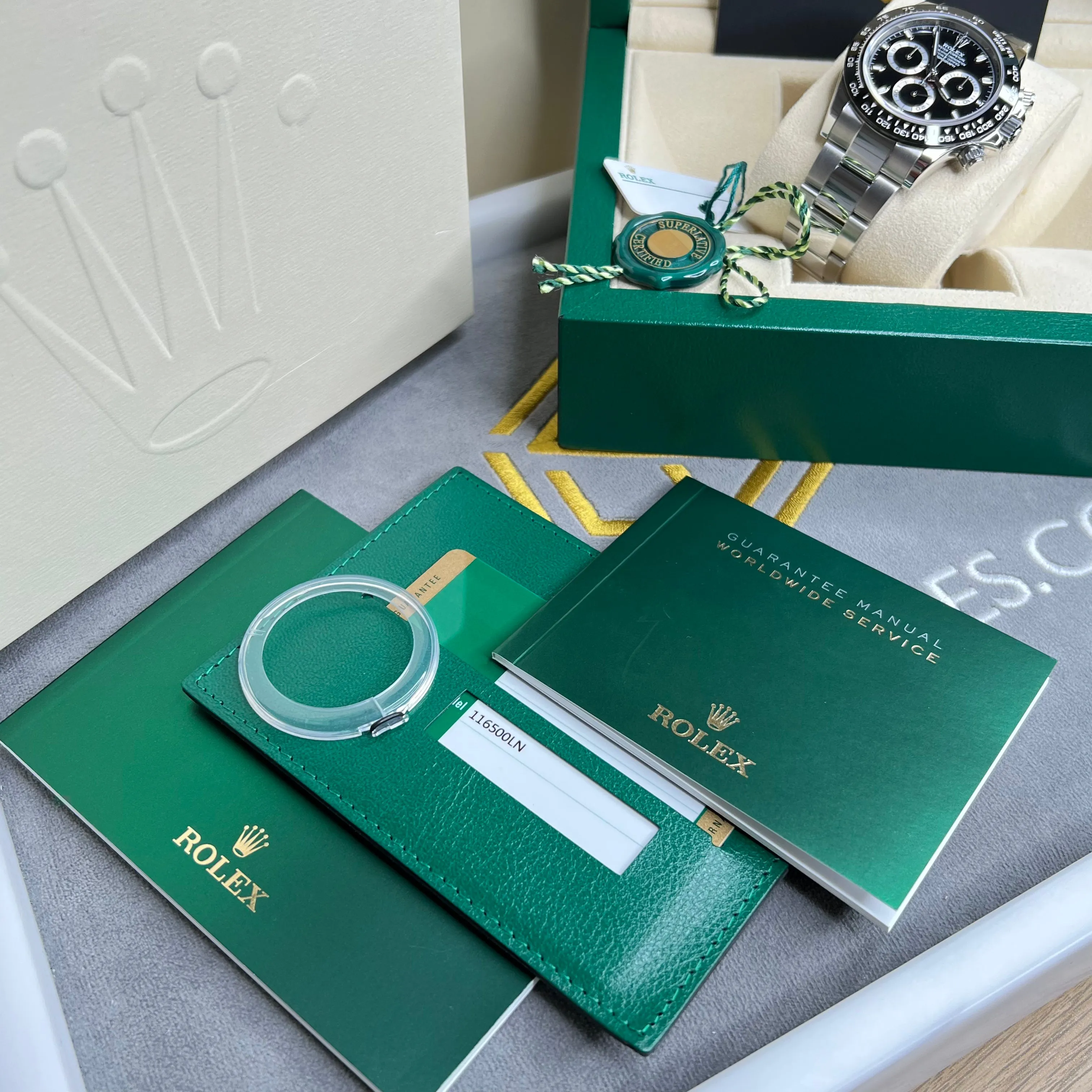 Rolex Cosmograph Daytona Ceramic Black Dial 116500LN 2016 Full Set Watch