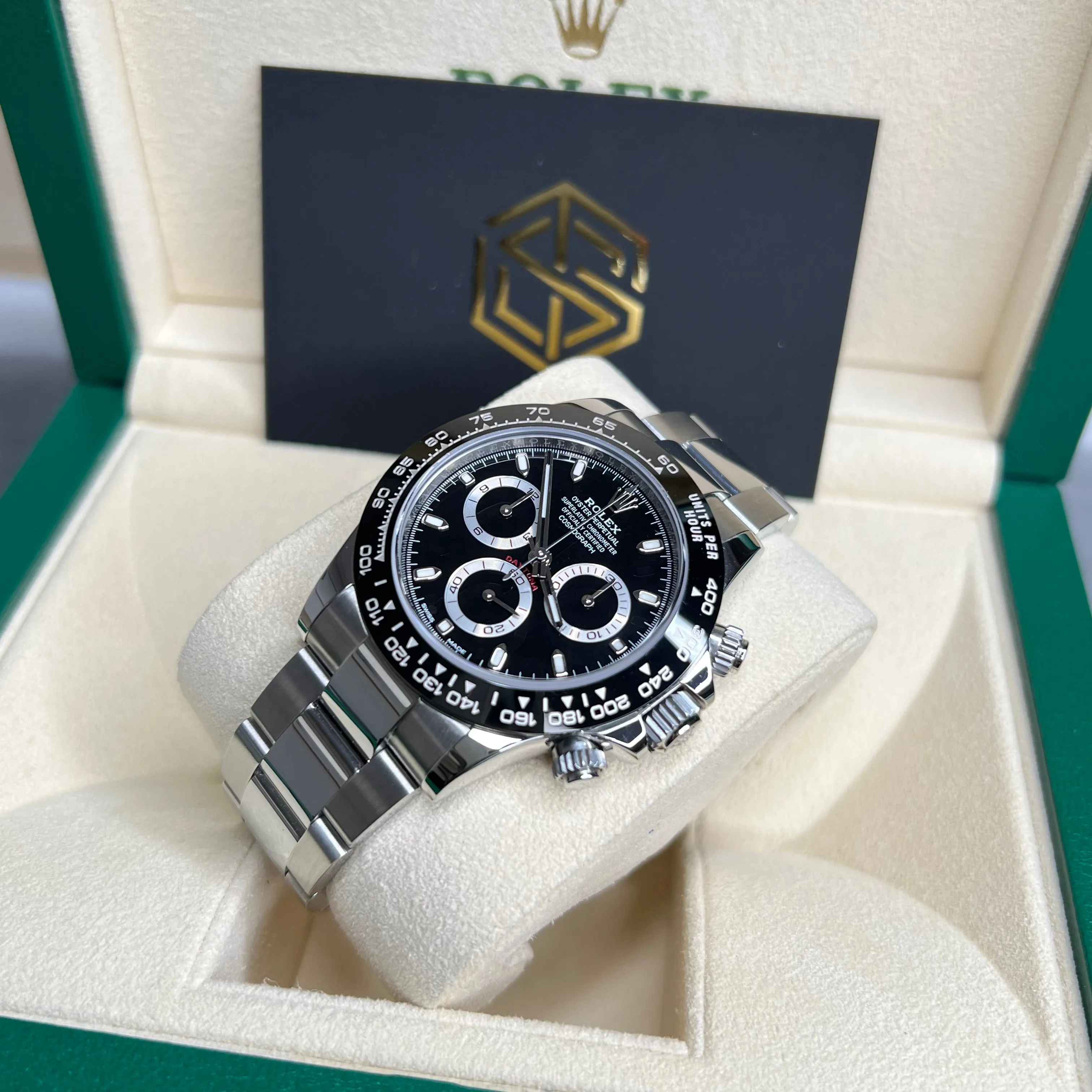 Rolex Cosmograph Daytona Ceramic Black Dial 116500LN 2016 Full Set Watch