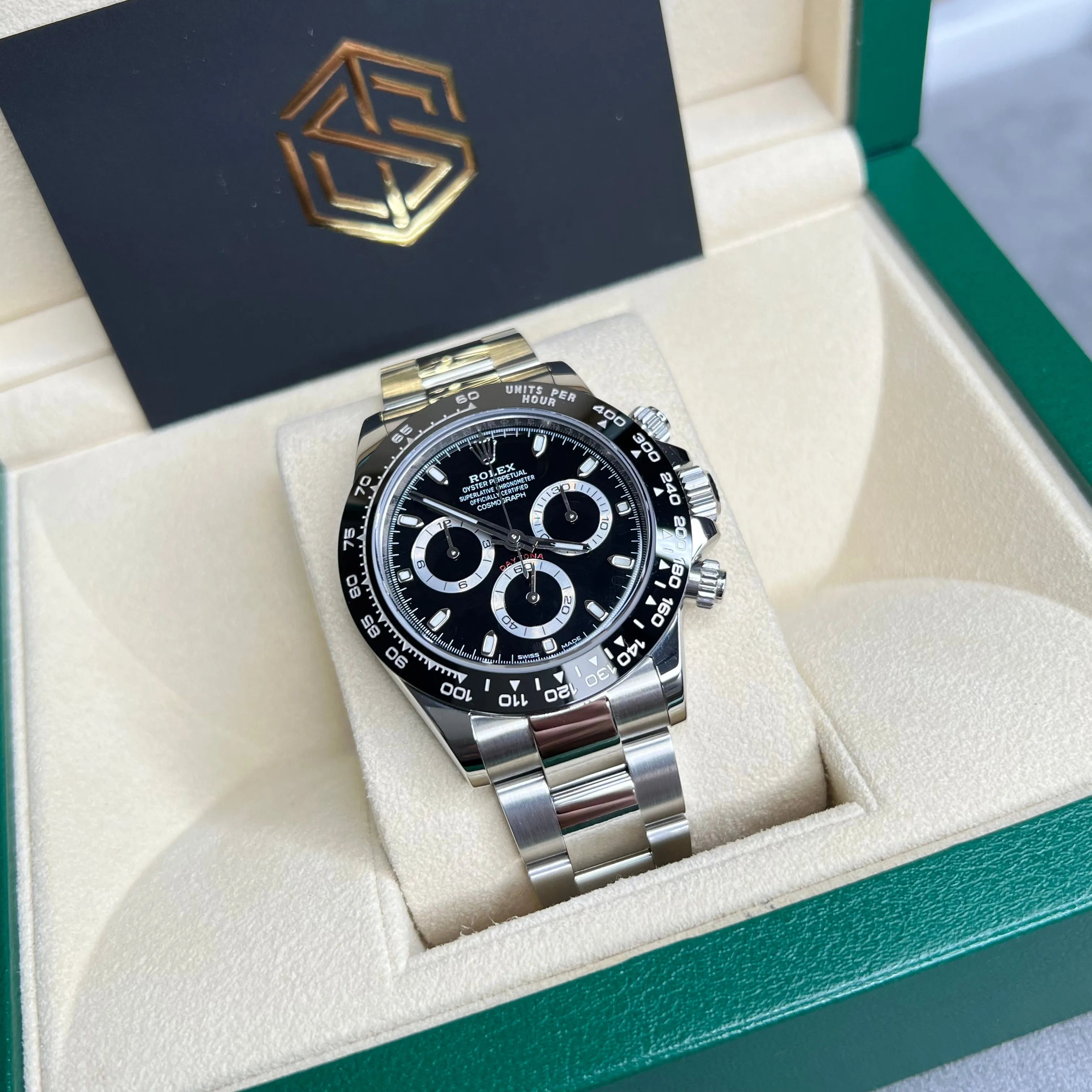 Rolex Cosmograph Daytona Ceramic Black Dial 116500LN 2016 Full Set Watch