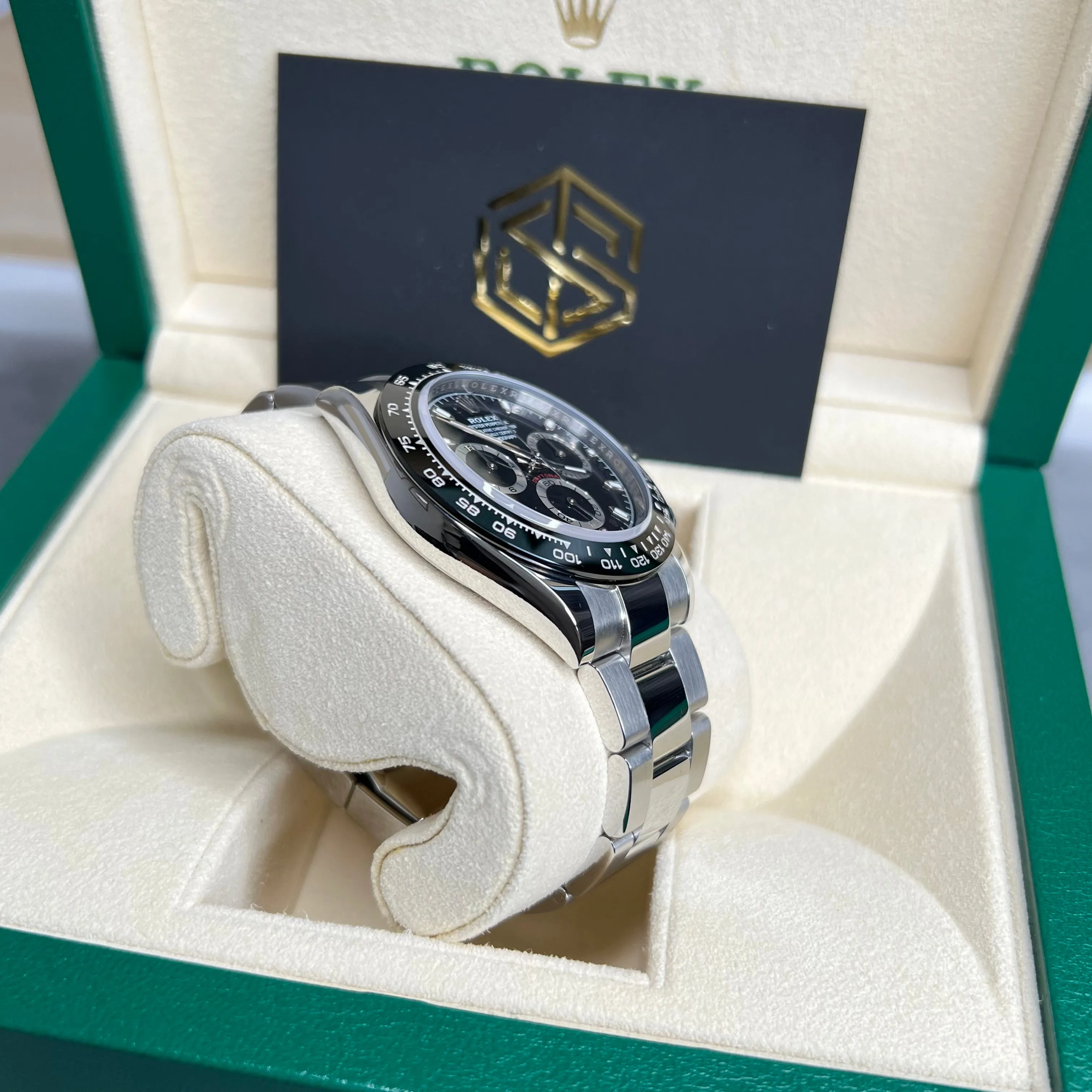 Rolex Cosmograph Daytona Ceramic Black Dial 116500LN 2016 Full Set Watch