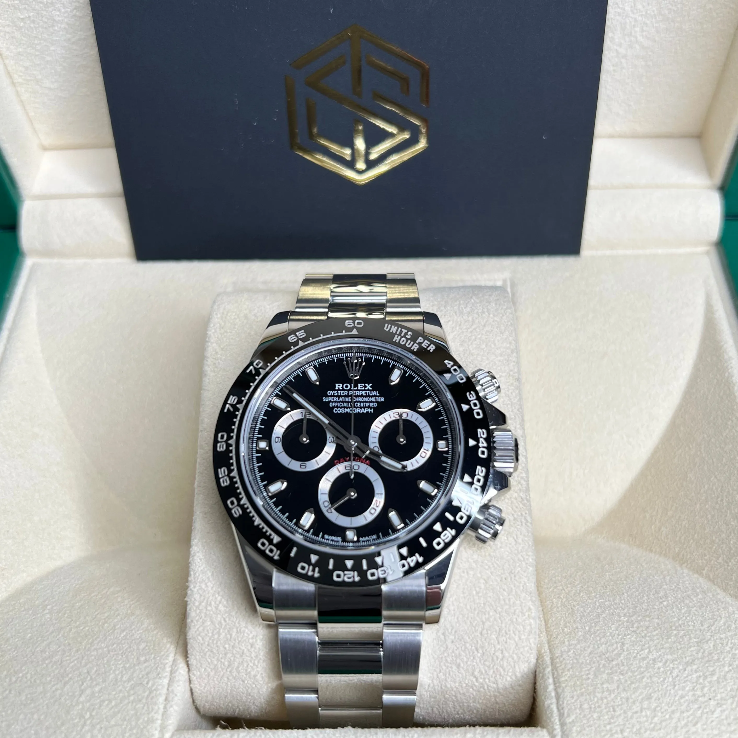 Rolex Cosmograph Daytona Ceramic Black Dial 116500LN 2016 Full Set Watch