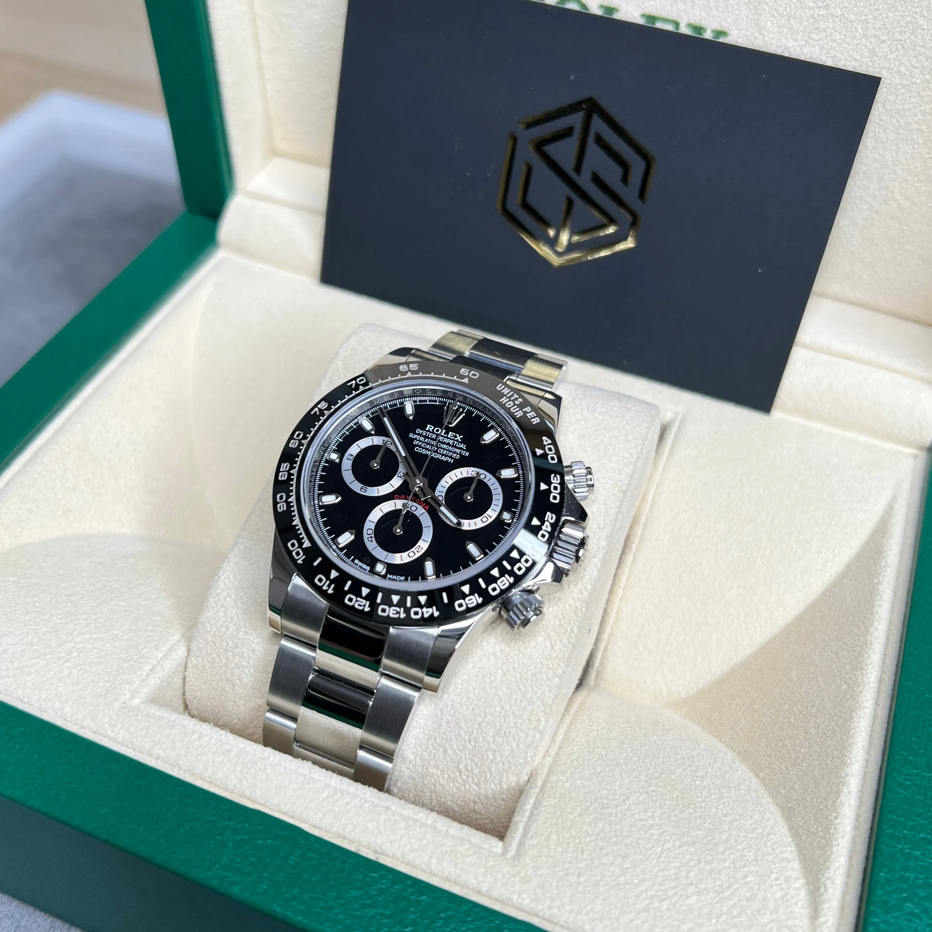 Rolex Cosmograph Daytona Ceramic Black Dial 116500LN 2016 Full Set Watch