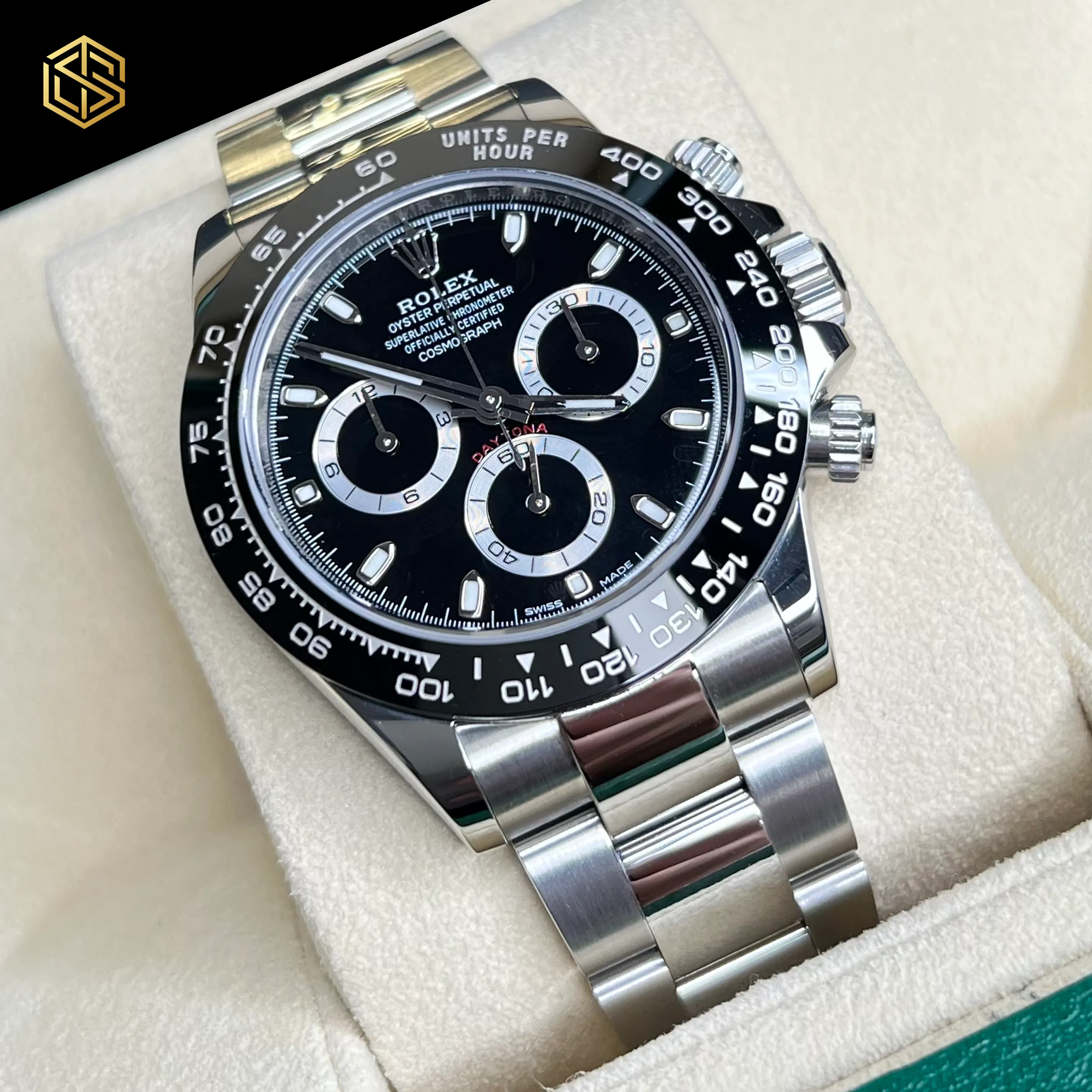 Rolex Cosmograph Daytona Ceramic Black Dial 116500LN 2016 Full Set Watch