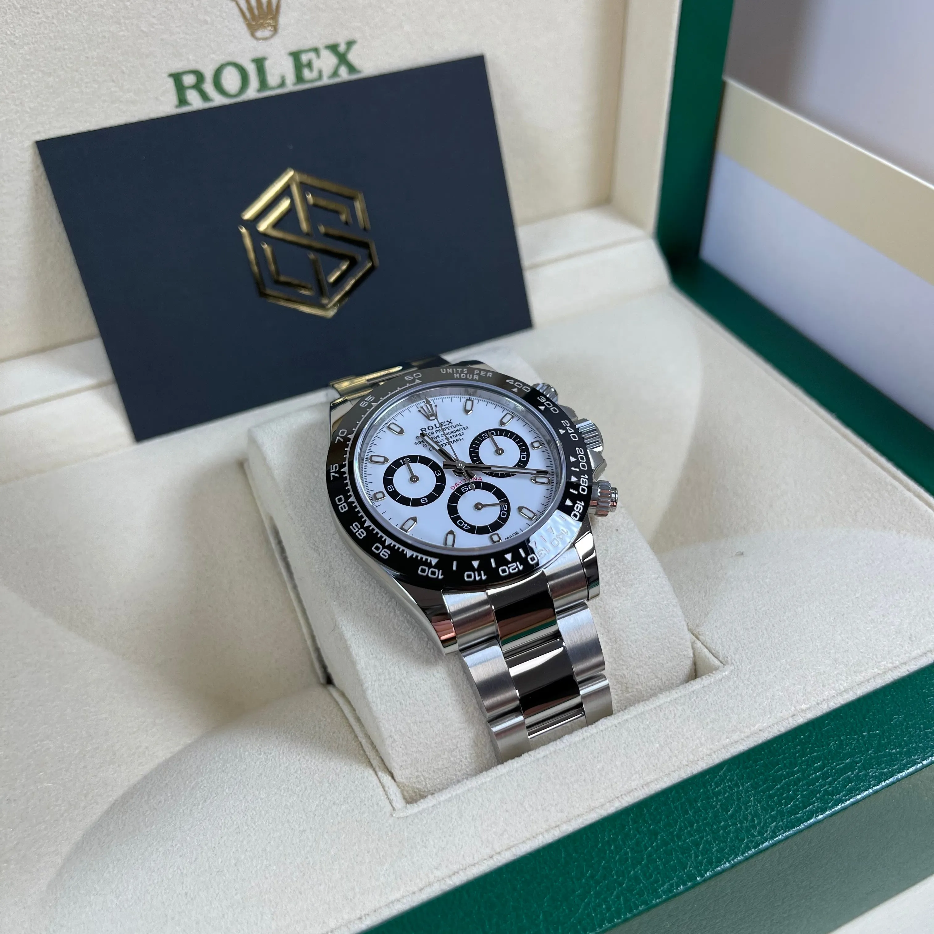 Rolex Cosmograph Daytona Ceramic White 'Panda' Dial 116500LN 2021 Brand New Watch