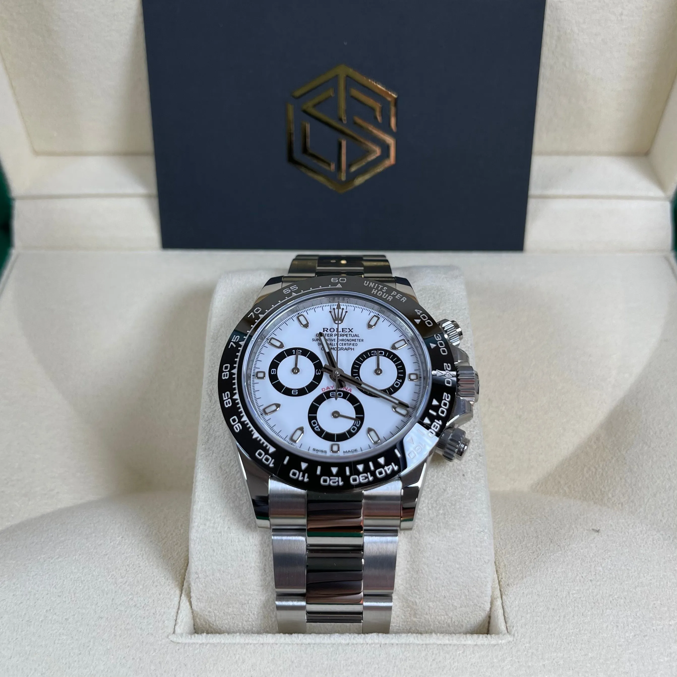 Rolex Cosmograph Daytona Ceramic White 'Panda' Dial 116500LN 2021 Brand New Watch