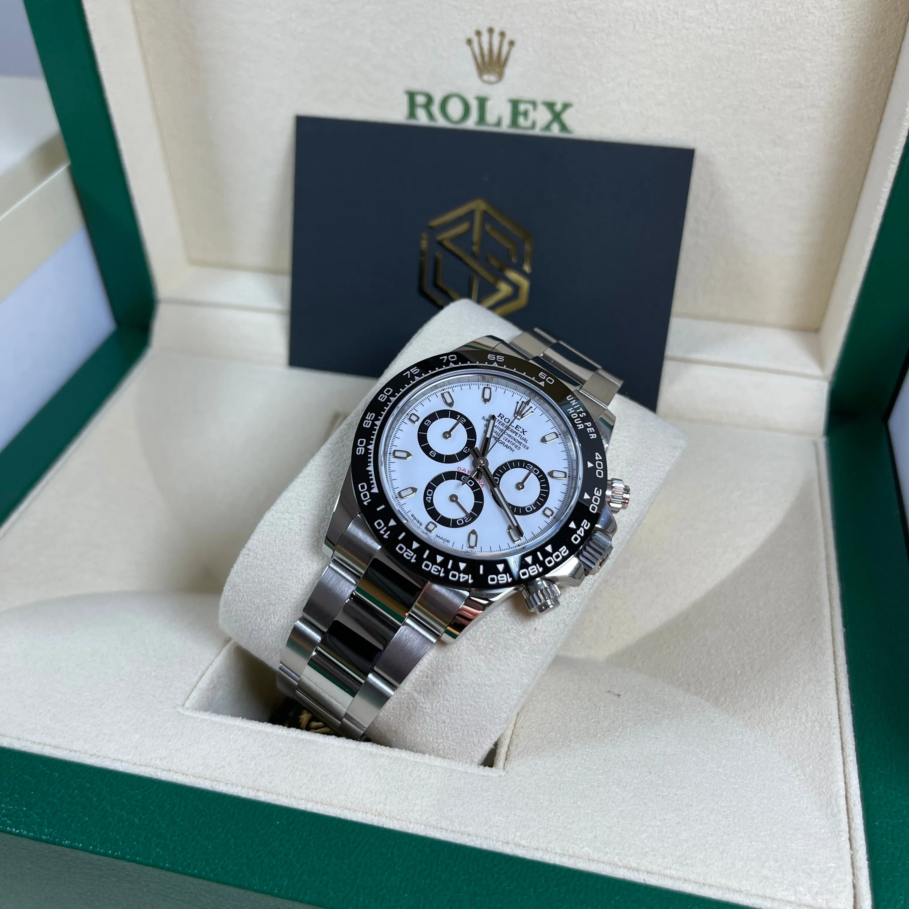 Rolex Cosmograph Daytona Ceramic White 'Panda' Dial 116500LN 2021 Brand New Watch