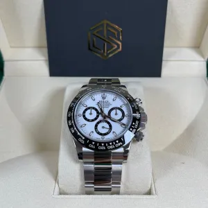 Rolex Cosmograph Daytona Ceramic White 'Panda' Dial 116500LN 2021 Brand New Watch
