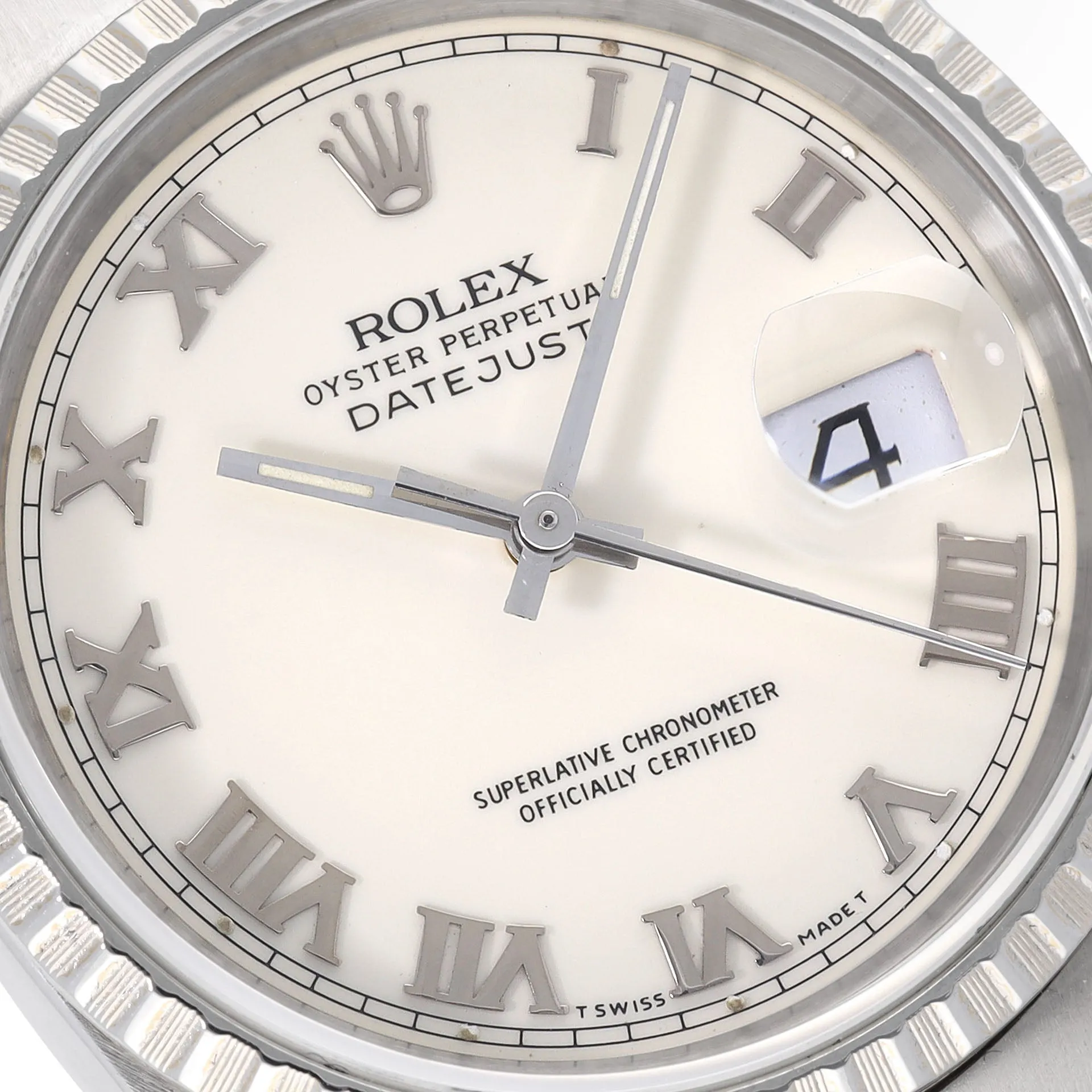 Rolex Datejust 16220 Cream Dial with Roman Hours