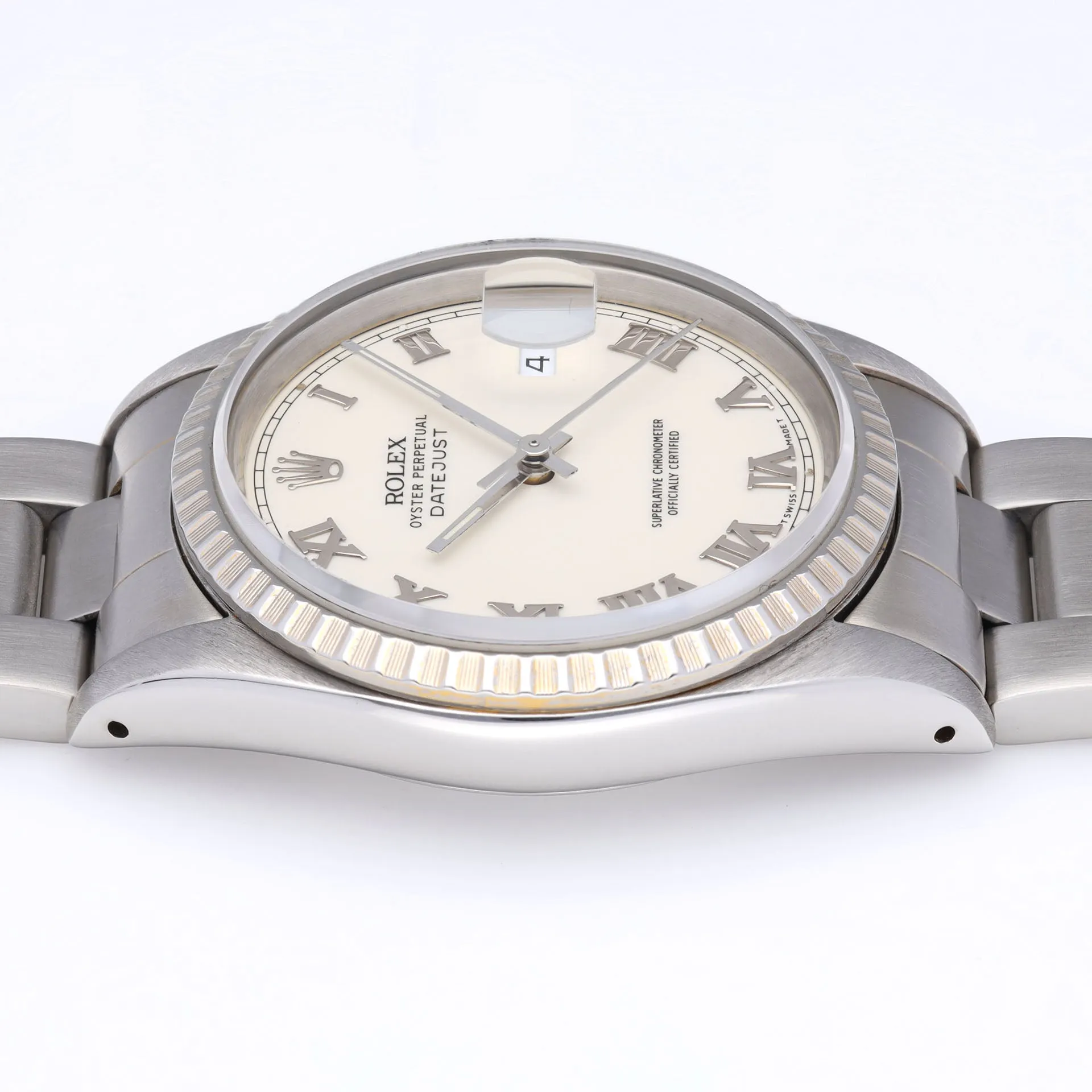 Rolex Datejust 16220 Cream Dial with Roman Hours