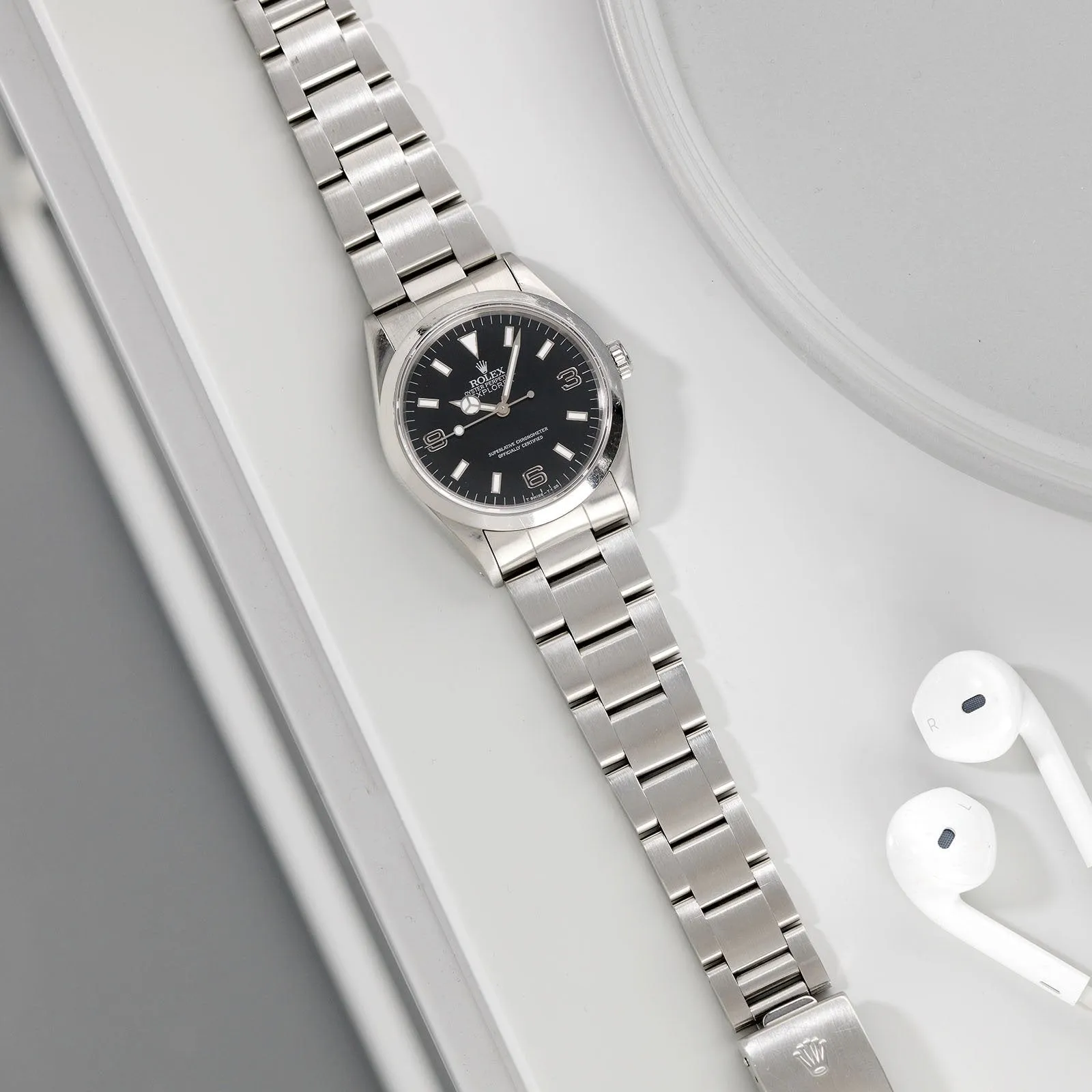 Rolex Explorer 14270 'Black Out' Dial B&P