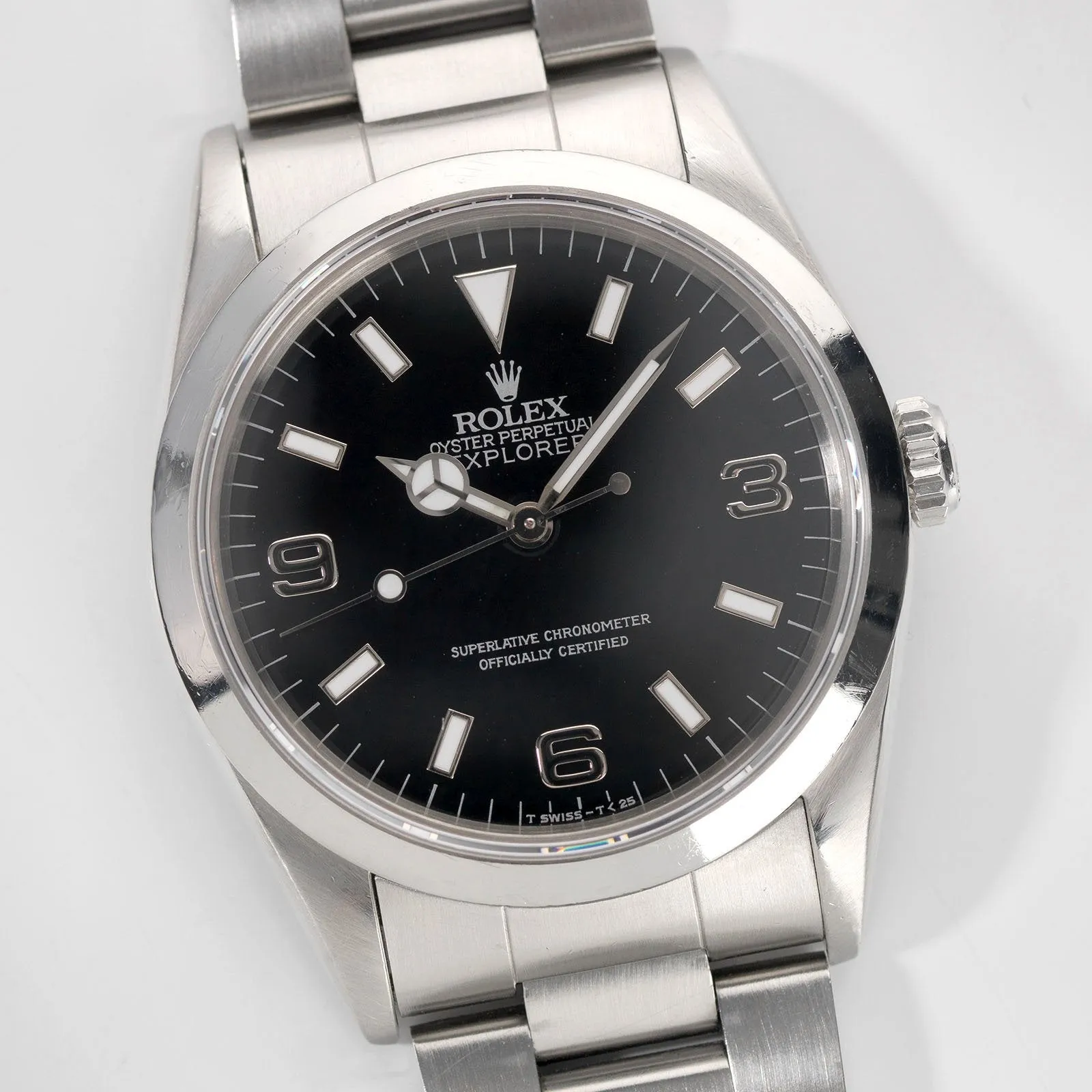 Rolex Explorer 14270 'Black Out' Dial B&P