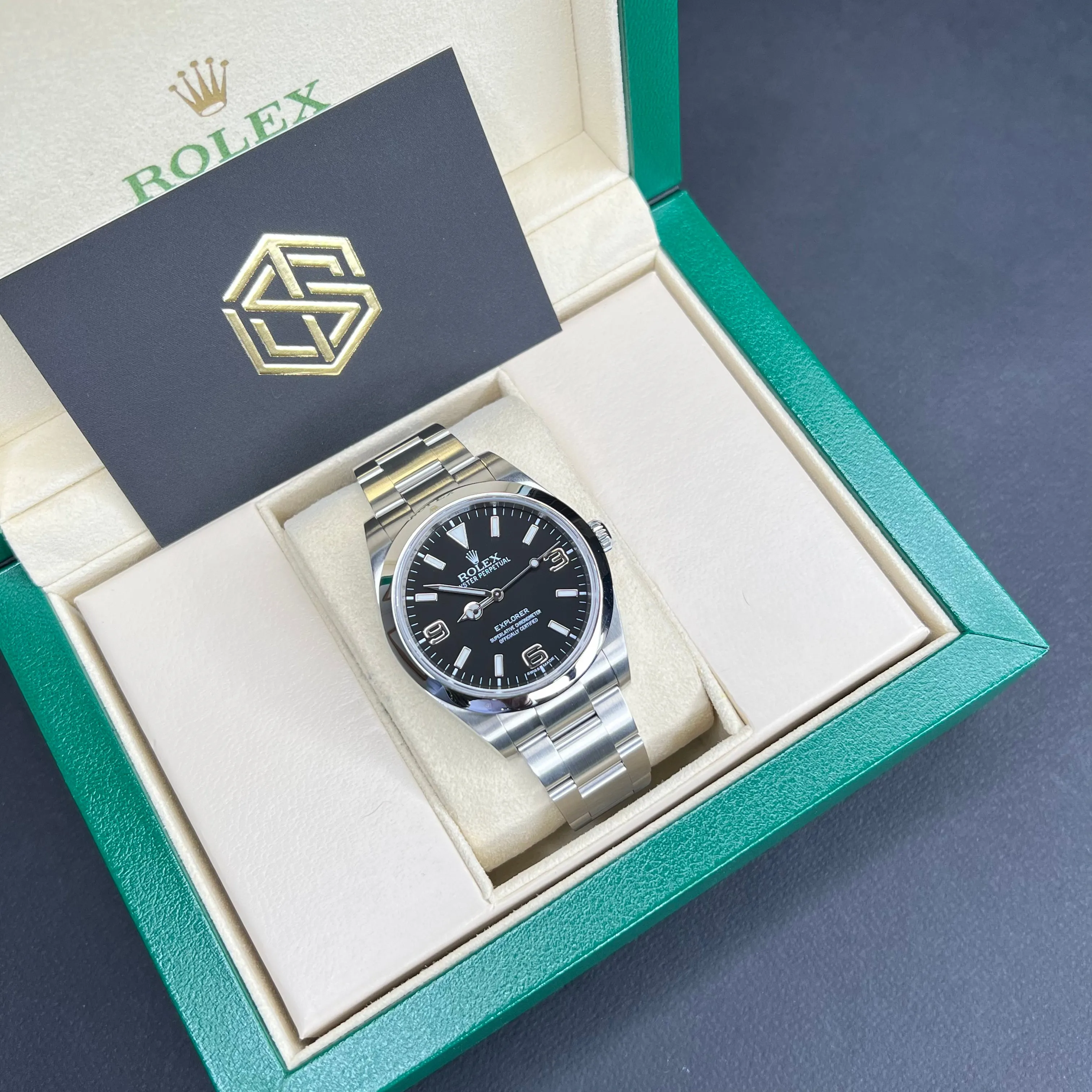 Rolex Explorer I 214270 39mm 2015 Full Set Watch