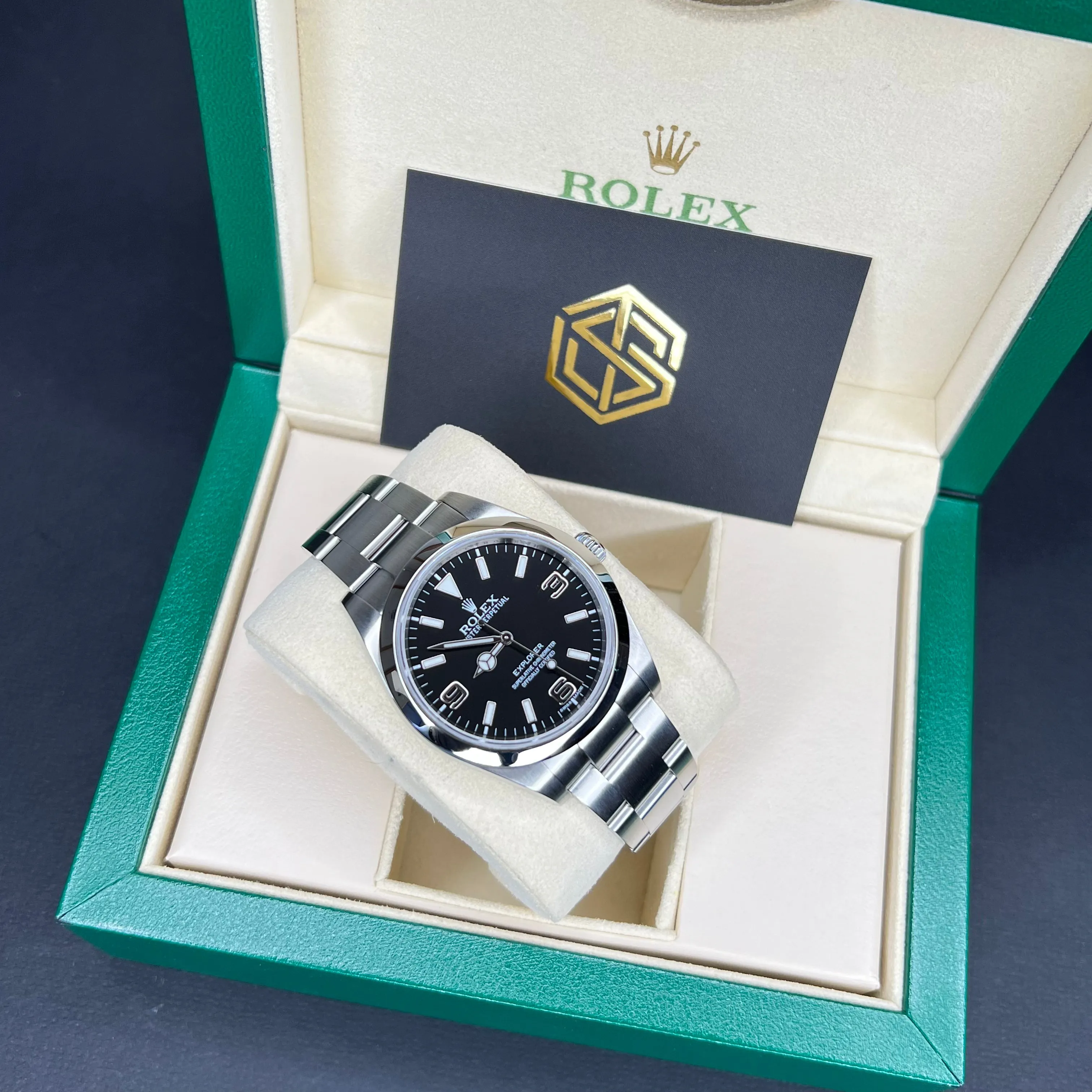 Rolex Explorer I 214270 39mm 2015 Full Set Watch