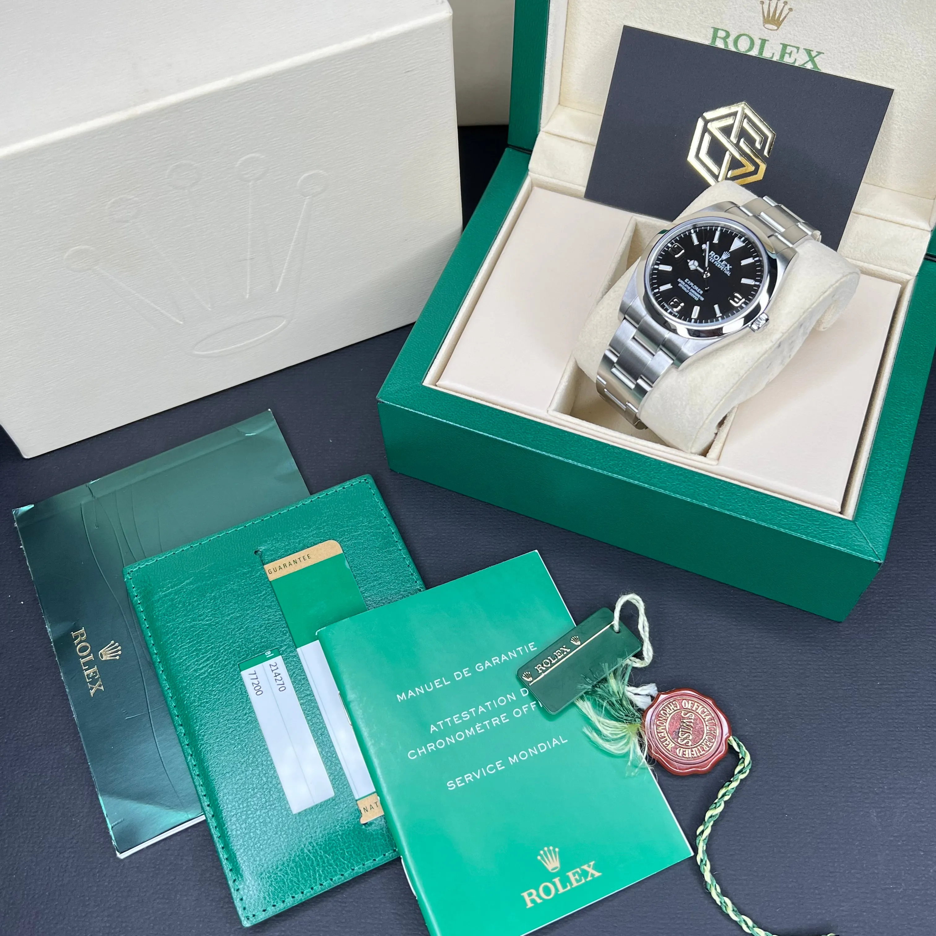 Rolex Explorer I 214270 39mm 2015 Full Set Watch