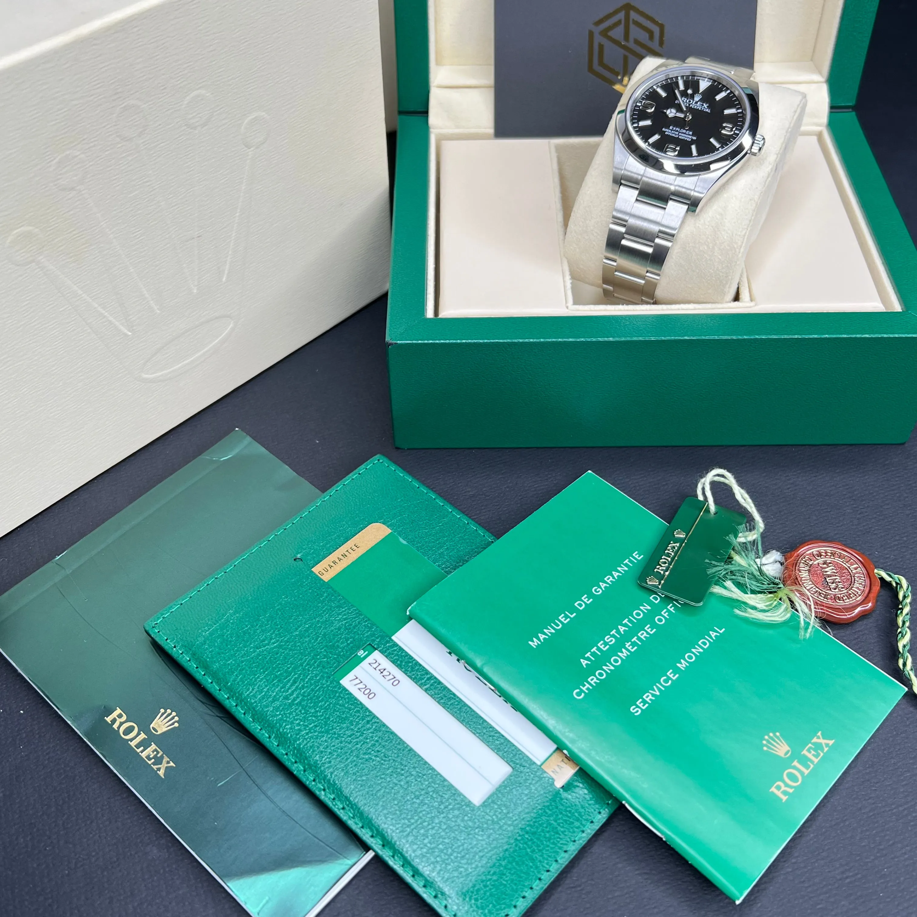 Rolex Explorer I 214270 39mm 2015 Full Set Watch