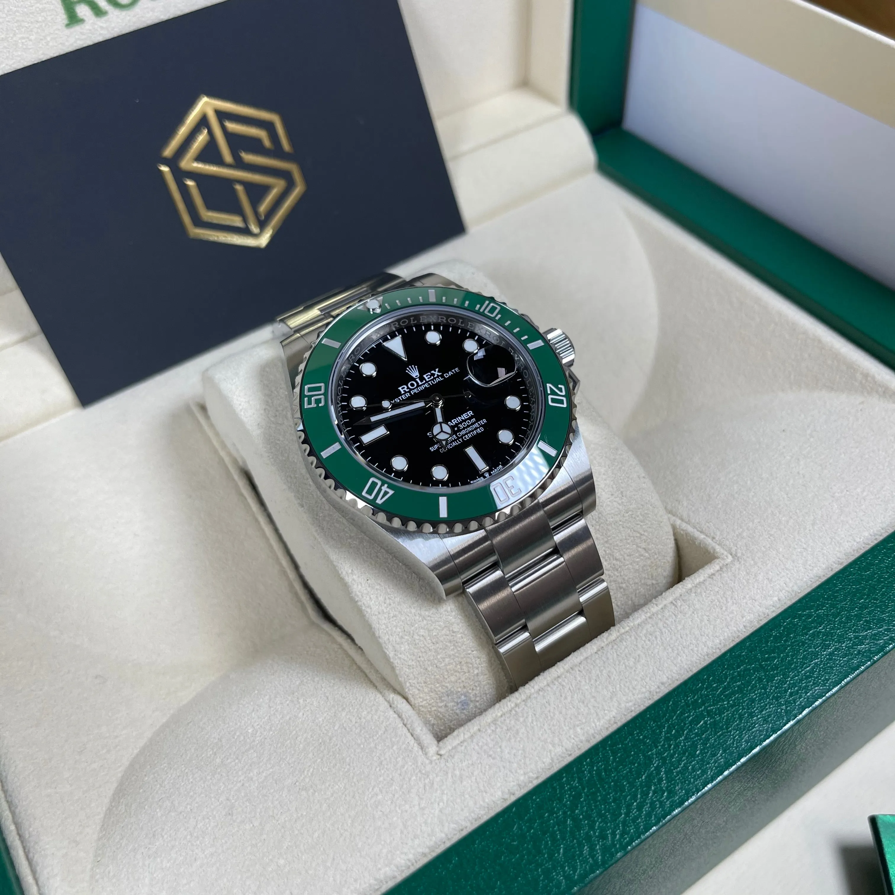 Rolex Submariner Date 'Starbucks' 126610LV 41mm Unworn Sept 2021 Full Set Watch