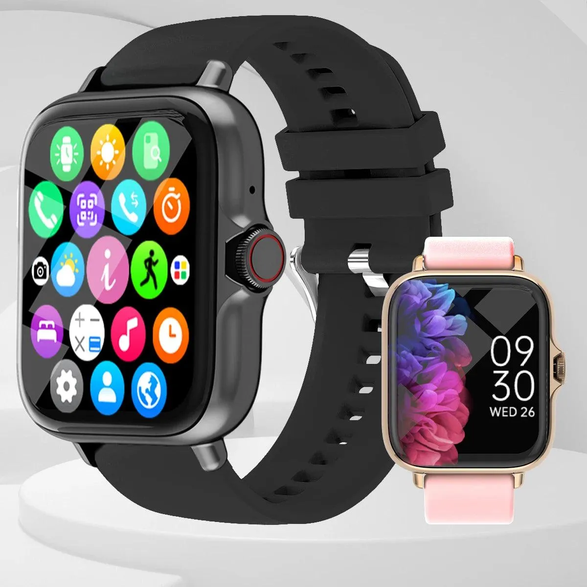 Smart Watch for Men, Women, 1.83" Touch Screen Fitness Tracker, IP68 Waterproof Smartwatch, Call & Message Reminder for Android iPhone