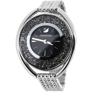 Swarovski Women's Bracelet Watch - Crystalline Oval Black Dial | 5181664