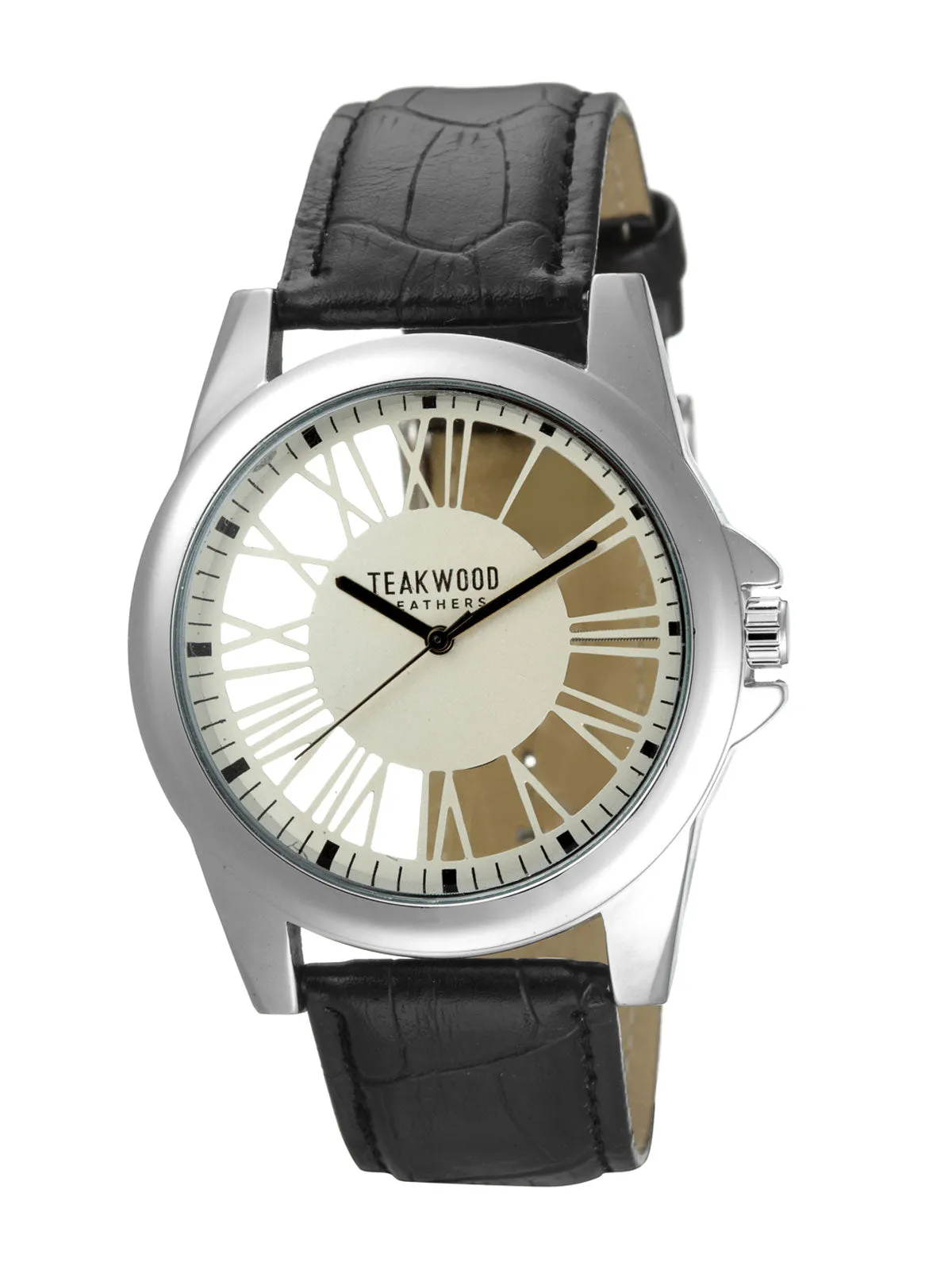 Teakwood Leather Beige Men's Analog Watch