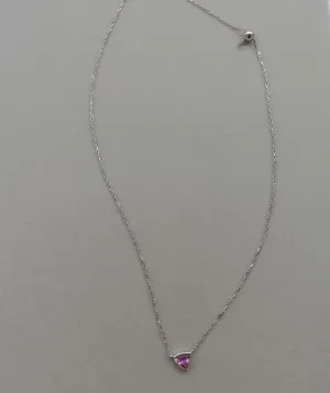 The superwoman cut pink sapphire White Gold DXBS2683