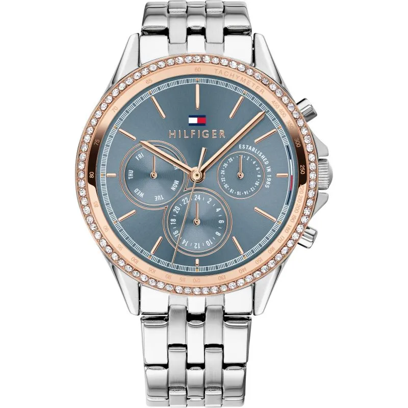 Tommy Hilfiger Crystal Blue Dial Ladies Watch 1781976