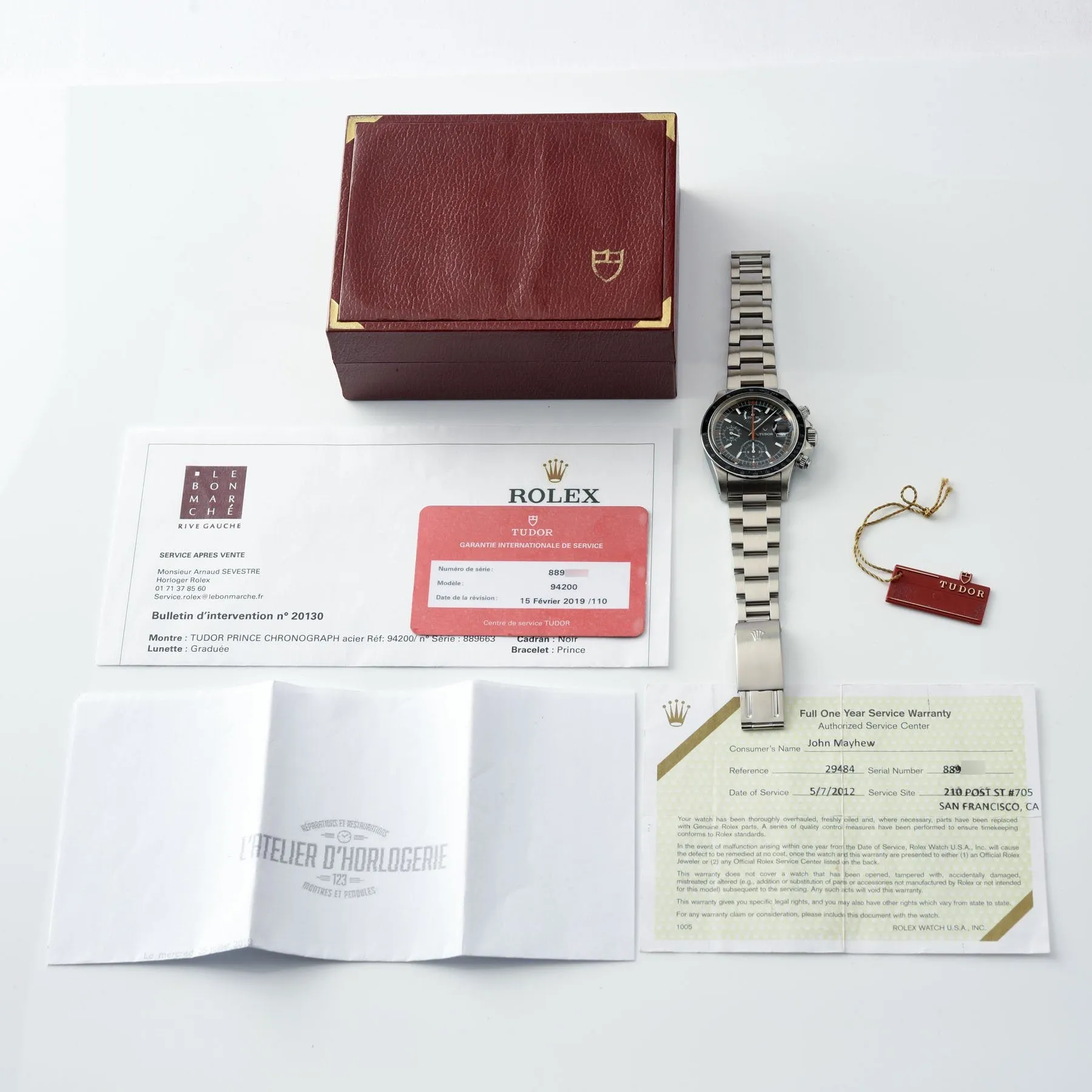 Tudor Oysterdate Chronograph Monte Carlo Big Block 94200