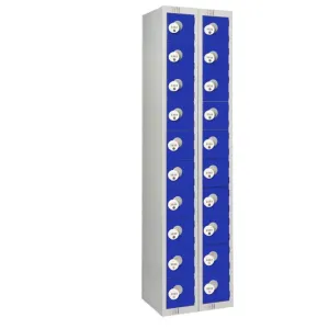 Twenty Door Personal Effects Locker Blue Four-Digit Lock - HR548