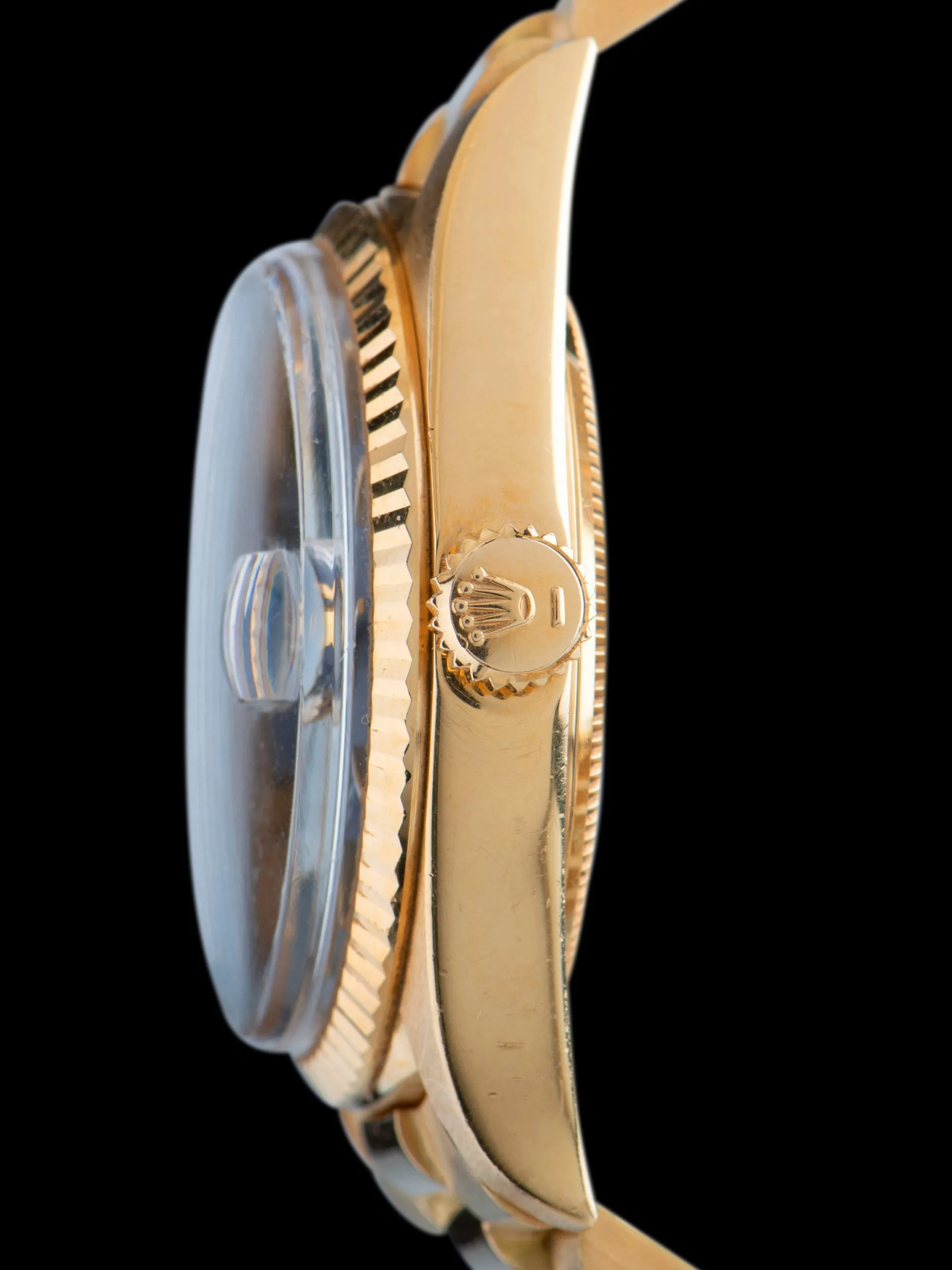 *Unpolished* 1970 Rolex Day-Date (Ref. 1803) 18K YG "Matte Blue Minute Track Dial"
