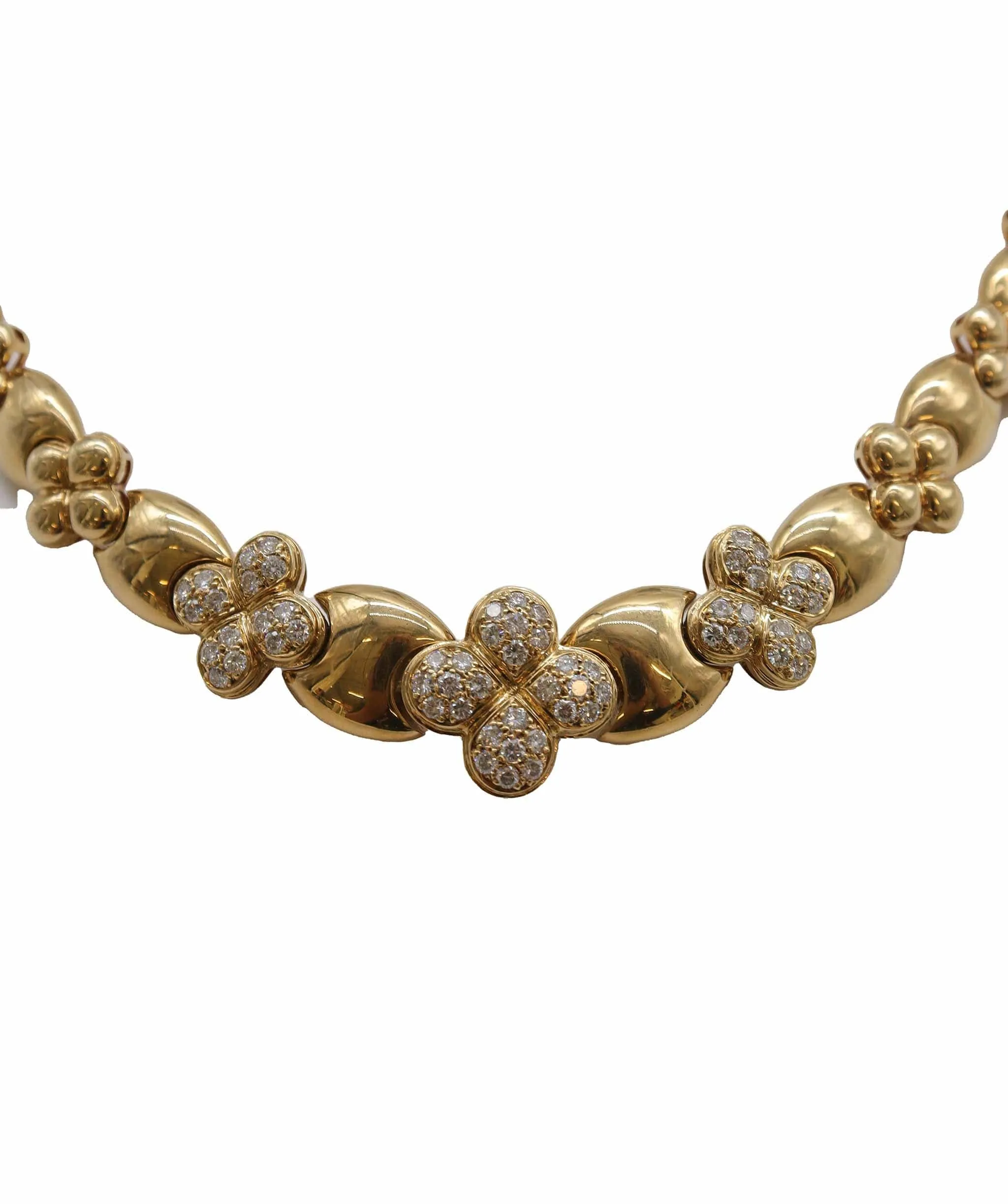 VCA 26 Clover 18K Yellow Gold Diamond Necklace LV044 DXBS2502