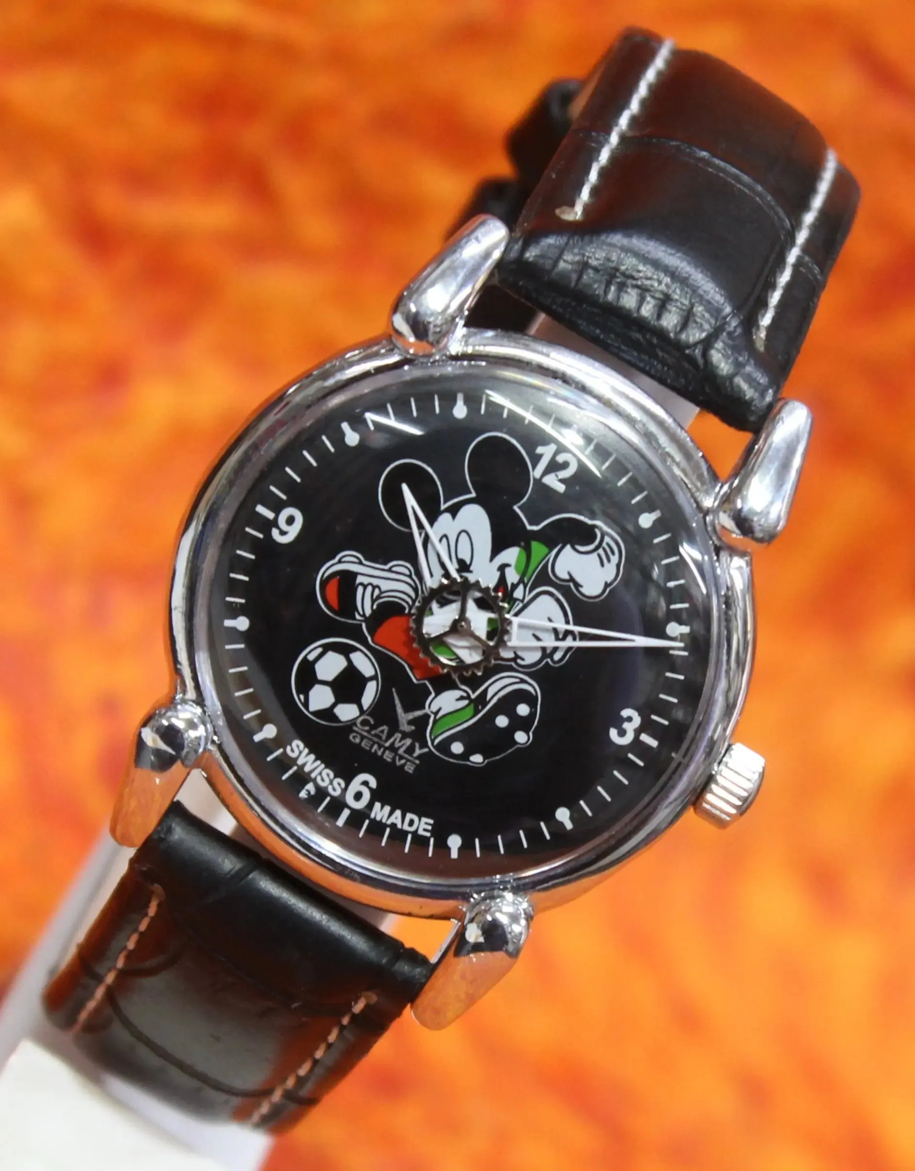 Vintage Swiss Made Watch Camy Geneva 17 Jewels FHF ST96 Hand Wind Mechanism