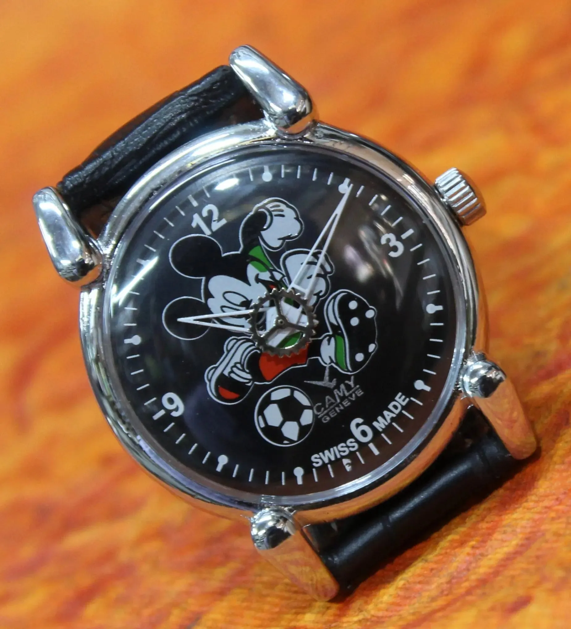 Vintage Swiss Made Watch Camy Geneva 17 Jewels FHF ST96 Hand Wind Mechanism