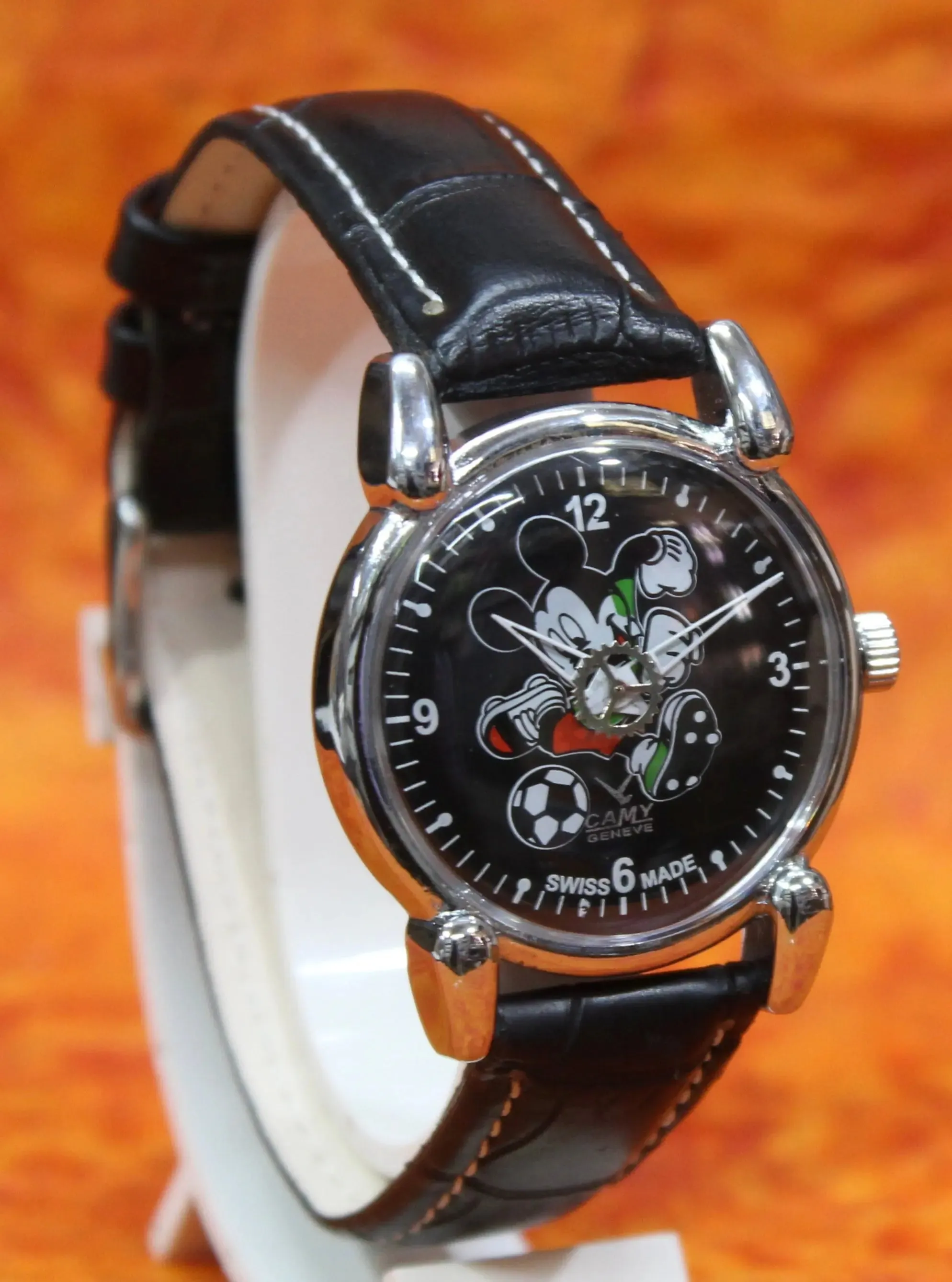Vintage Swiss Made Watch Camy Geneva 17 Jewels FHF ST96 Hand Wind Mechanism