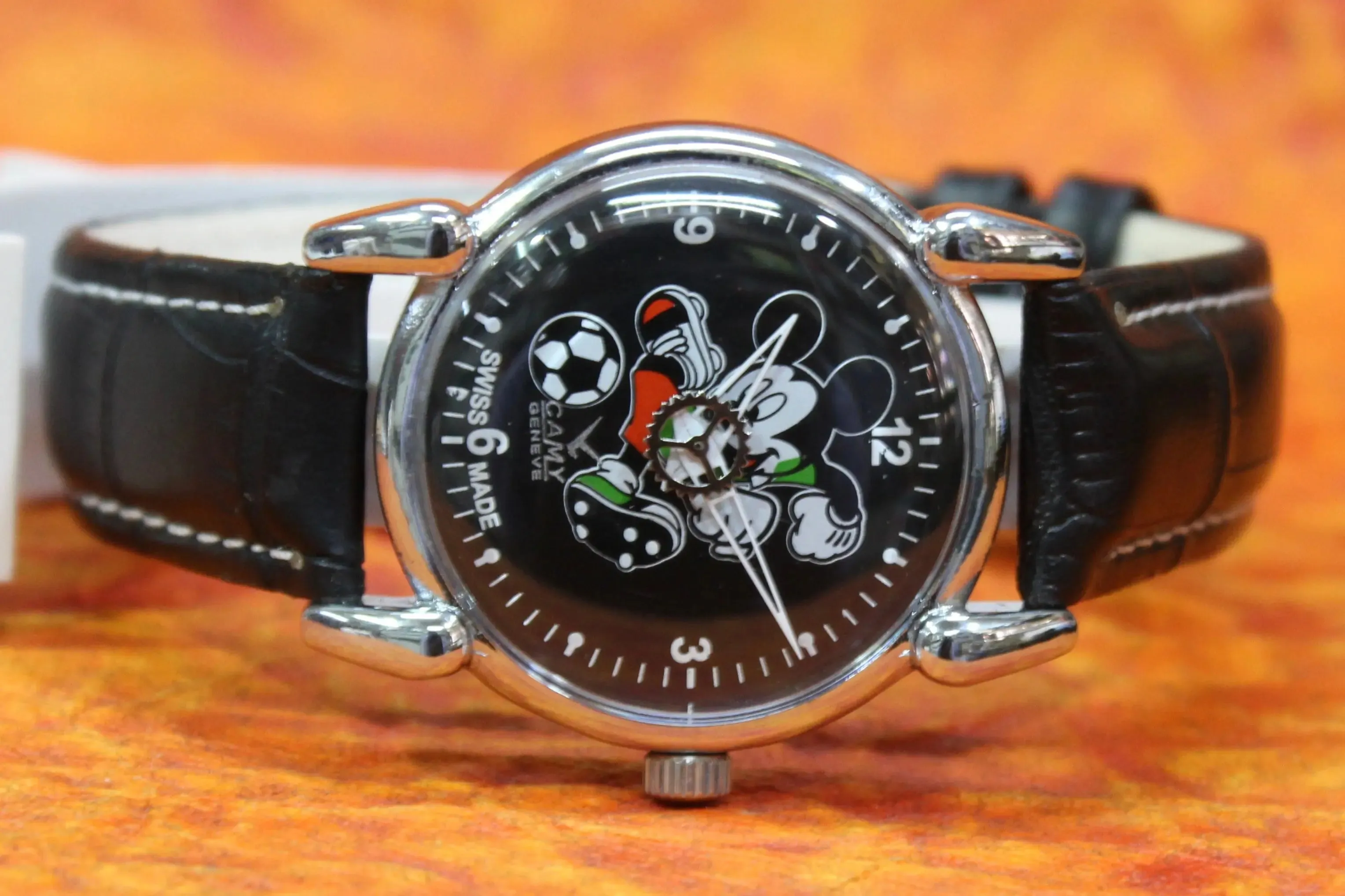 Vintage Swiss Made Watch Camy Geneva 17 Jewels FHF ST96 Hand Wind Mechanism