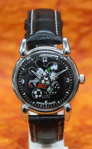 Vintage Swiss Made Watch Camy Geneva 17 Jewels FHF ST96 Hand Wind Mechanism