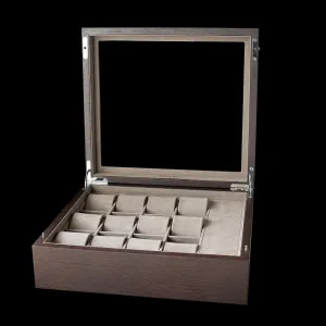 Watch Box - Tawbury Grove 12 Slot with Glass Lid