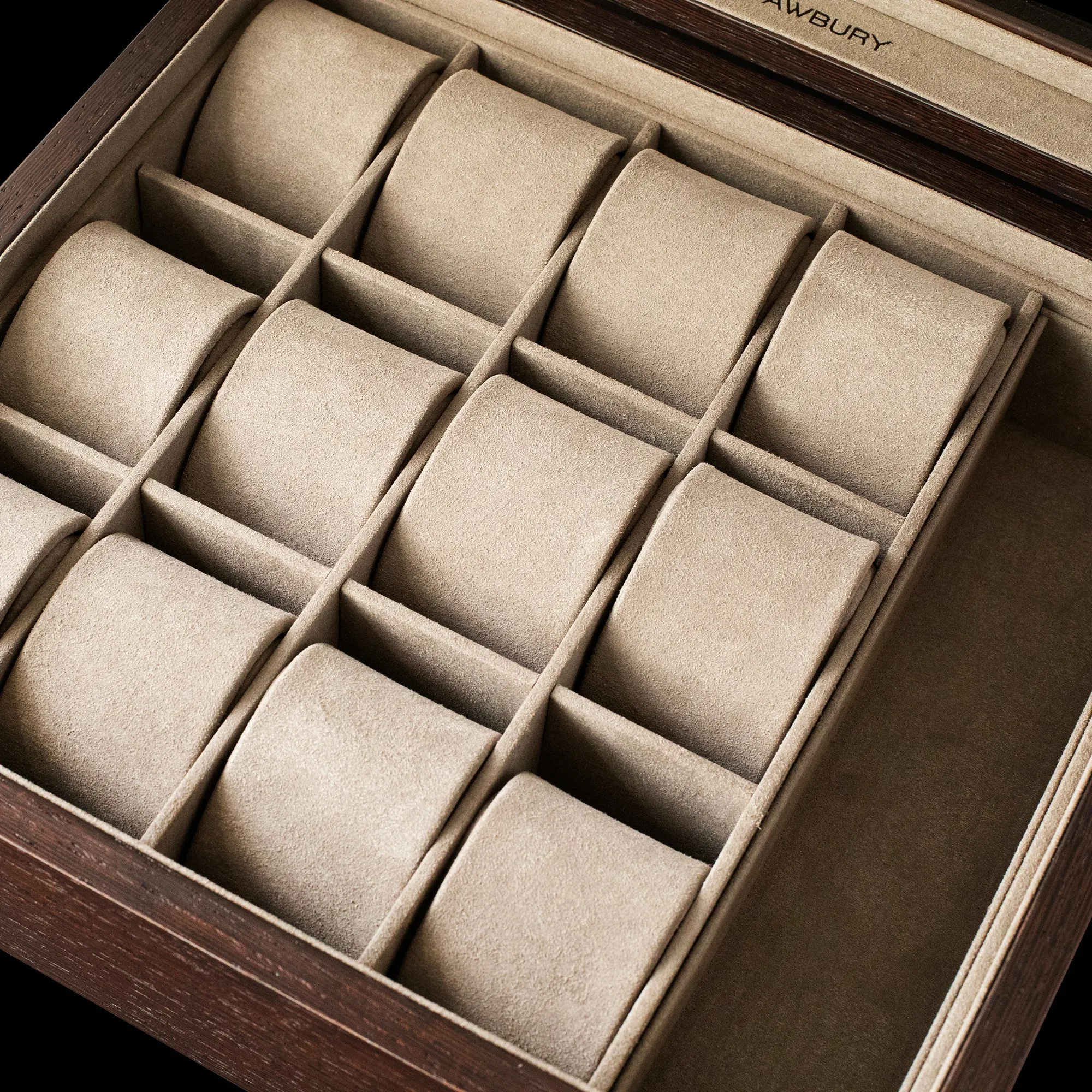 Watch Box - Tawbury Grove 12 Slot with Glass Lid