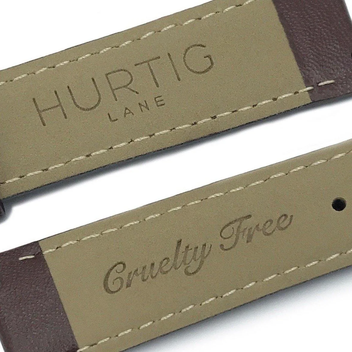 Watch Strap- Chestnut & Silver