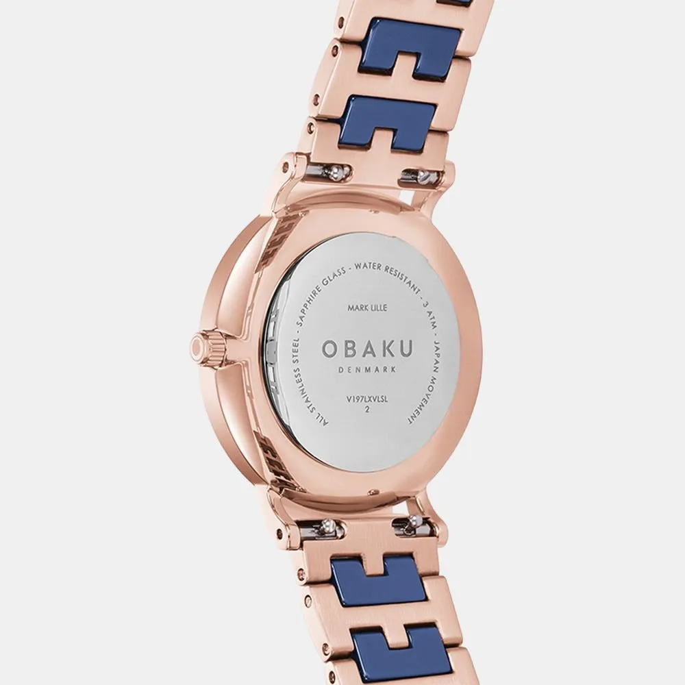 Women Blue Analog Stainless Steel Watch V197LXVLSL