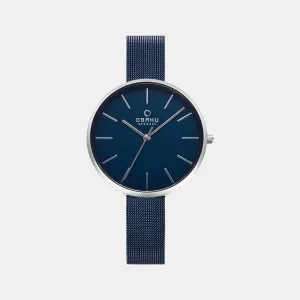 Women's Blue Analog Stainless Steel Watch V211LXCLML