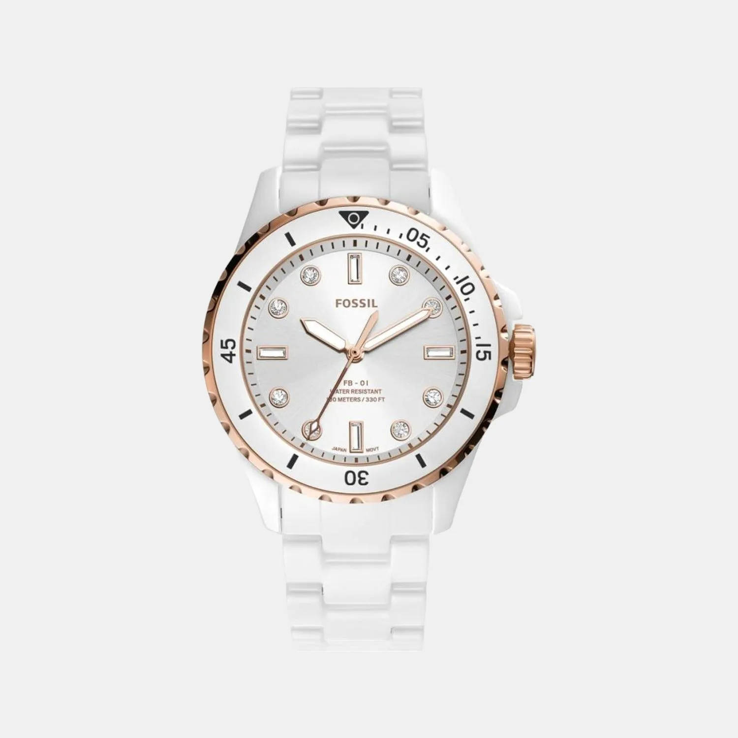 Women's White Analog Ceramic Watch CE1107