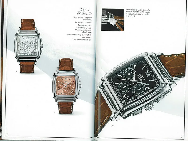 Zenith Primero Carré Class 4 Mens Automatic Chronograph 01-420-400 Watch - Stainless Steel